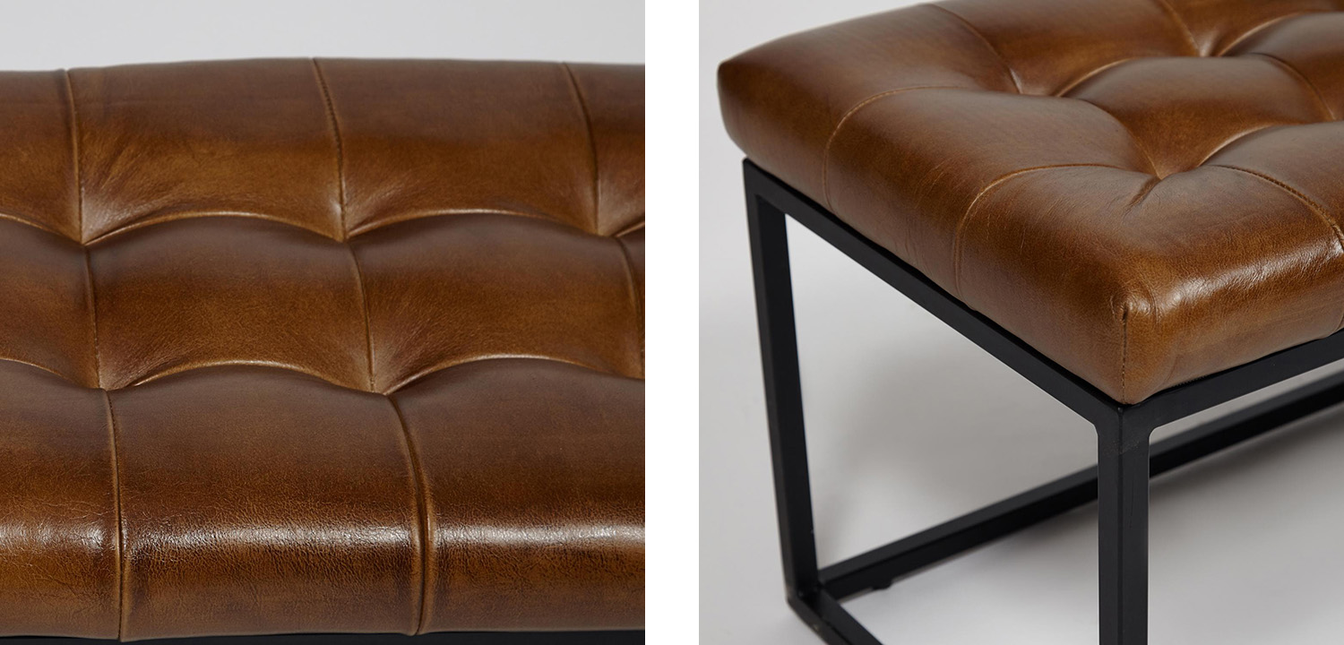 Банкетка Buffalo Leather Industrial Banquette - фото