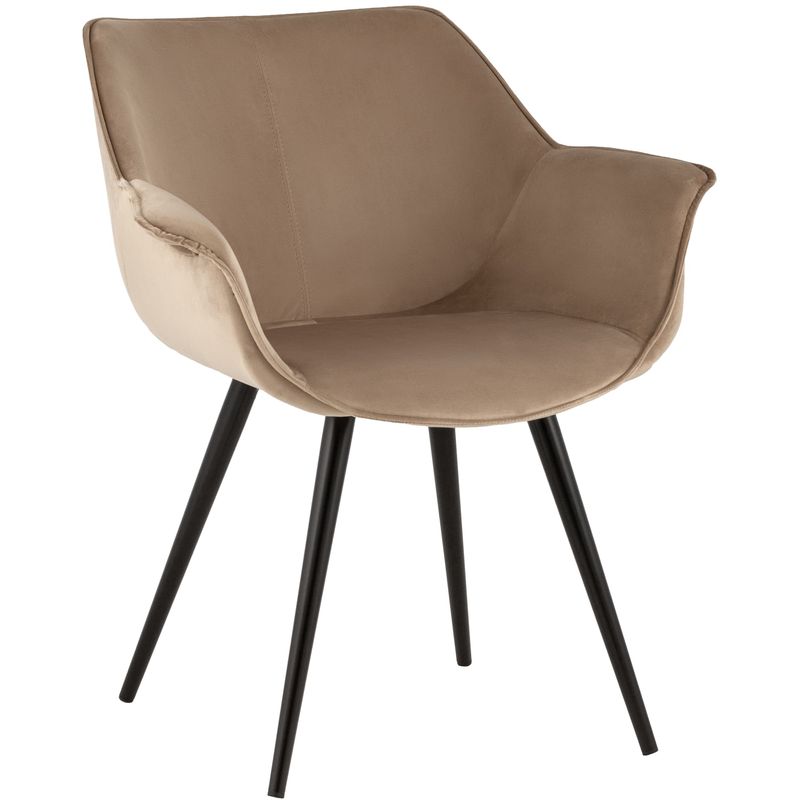 Стул Mason chair Велюр Капучино Бежевый Черный в Челябинске | Loft Concept 