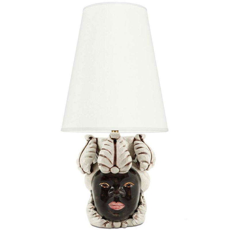 Настольная лампа Table Lamp Moro Lady Small New Dark Brown White Бежевый Коричневый Настольная лампа Table Lamp Moro Lady Small New Dark Brown White Бежевый Коричневый в Челябинске | Loft Concept