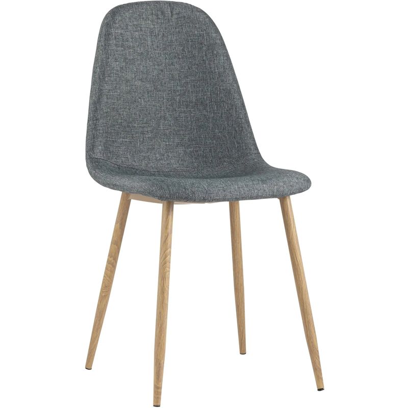 Стул Archie Chair Серая Рогожка Деревянные ножки Серый Древесина Стул Archie Chair Серая Рогожка Деревянные ножки Серый Древесина в Челябинске | Loft Concept