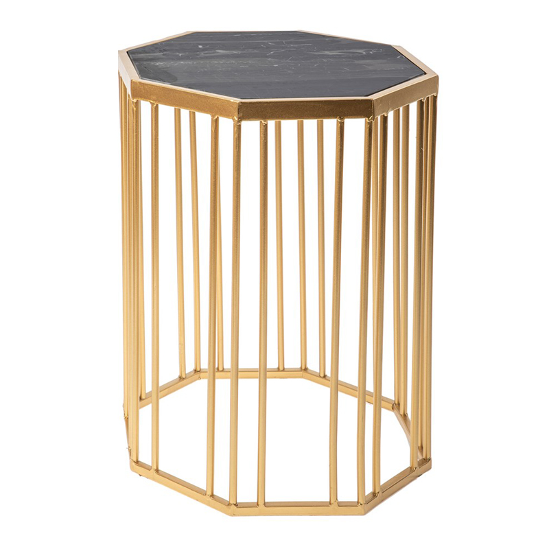 Приставной стол Side Table Marble чёрный мрамор Черный Мрамор Nero Золотой Приставной стол Side Table Marble чёрный мрамор Черный Мрамор Nero Золотой в Челябинске | Loft Concept