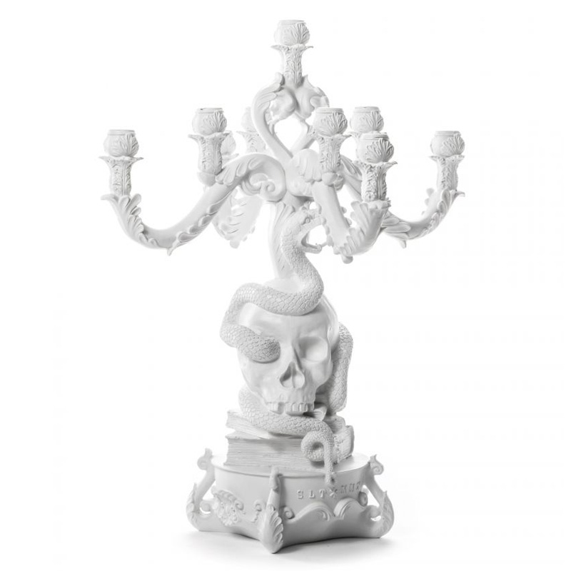 Подсвечник Seletti Giant Burlesque Skull White Белый Подсвечник Seletti Giant Burlesque Skull White Белый в Челябинске | Loft Concept