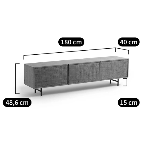 ТВ-тумба с декором из ротанга Pansy Rattan TV Stand ТВ-тумба с декором из ротанга Pansy Rattan TV Stand в Челябинске
