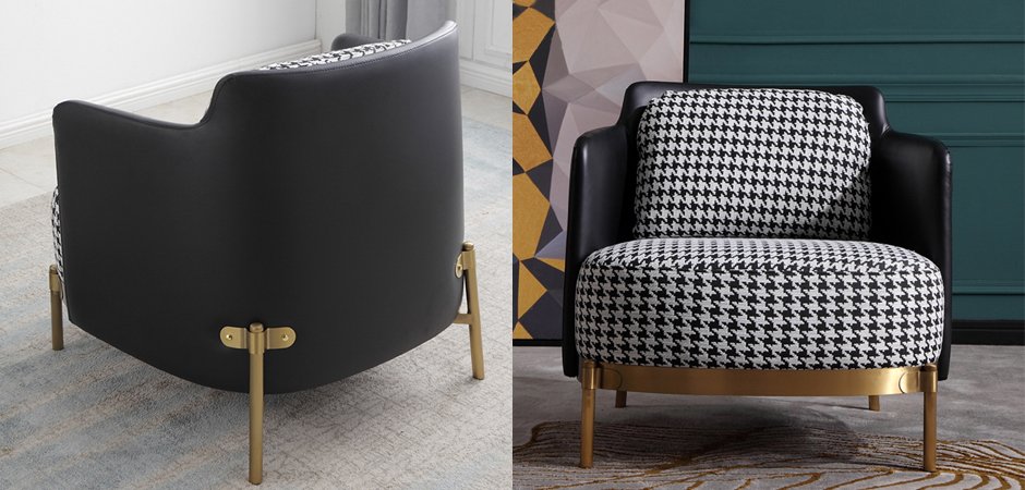 Кресло Pied de poule Gray Armchair Кресло Pied de poule Gray Armchair - Loft-Concept в Челябинске