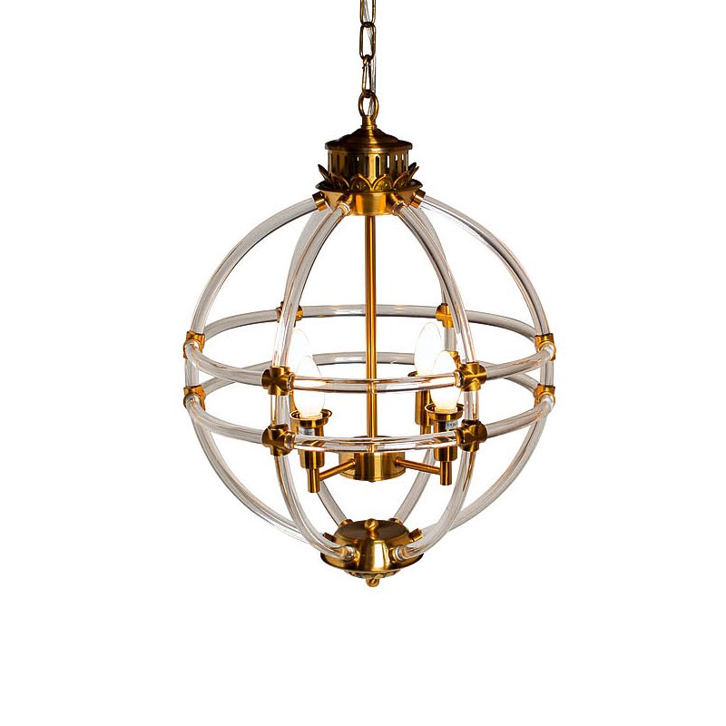 Люстра Eichholtz Chandelier Impero Gold Золотой Прозрачный Люстра Eichholtz Chandelier Impero Gold Золотой Прозрачный в Челябинске | Loft Concept