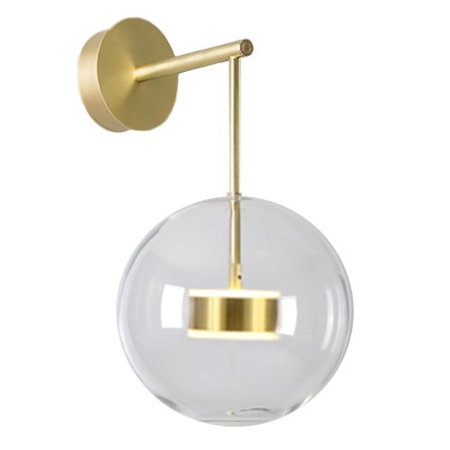 Бра BUBBLE Mono Wall Lamp Латунь Прозрачный (Transparent) Бра BUBBLE Mono Wall Lamp Латунь Прозрачный (Transparent) в Челябинске | Loft Concept
