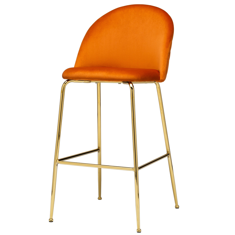 Барный стул Vendramin Bar Stool terracotta Терракотовый Глянцевое золото Барный стул Vendramin Bar Stool terracotta Терракотовый Глянцевое золото в Челябинске | Loft Concept