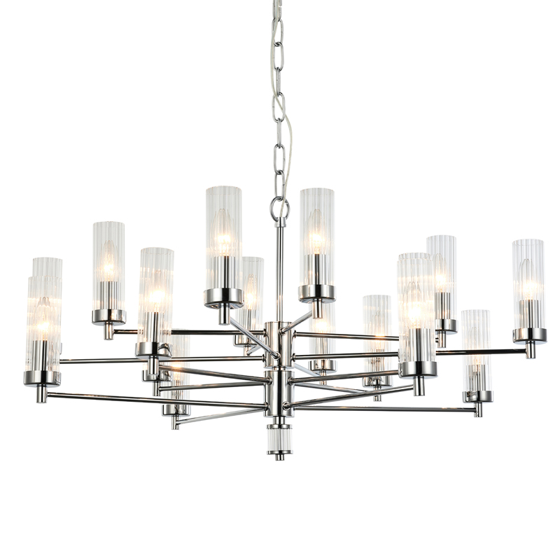 Люстра Jeanette Chandelier Chromium 85 Хром Прозрачный Люстра Jeanette Chandelier Chromium 85 Хром Прозрачный в Челябинске | Loft Concept