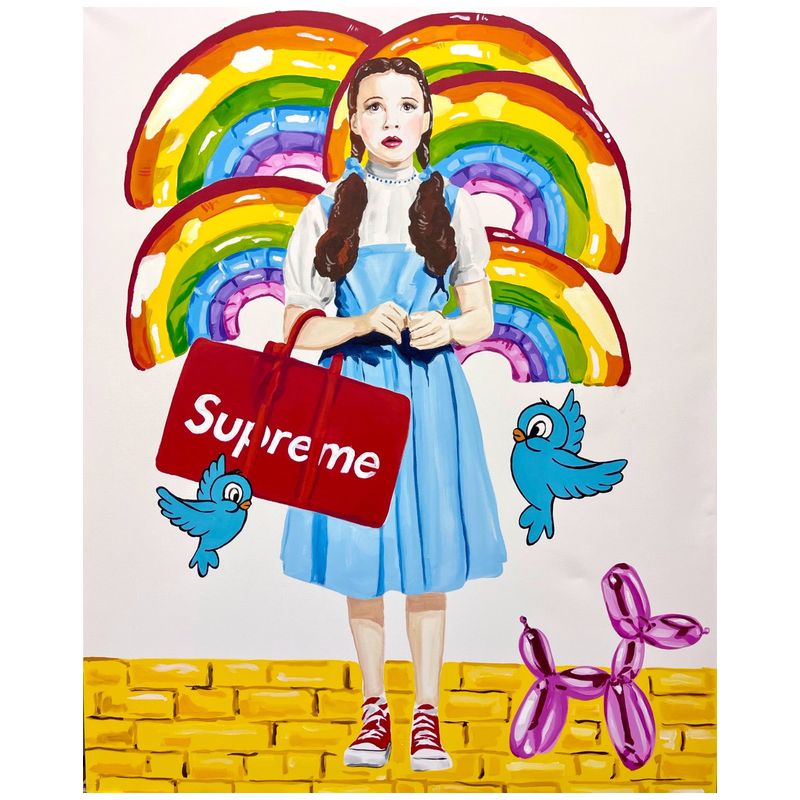 Картина Dorothy with Supreme Bag and Blue Birds Мульти Картина Dorothy with Supreme Bag and Blue Birds Мульти в Челябинске | Loft Concept