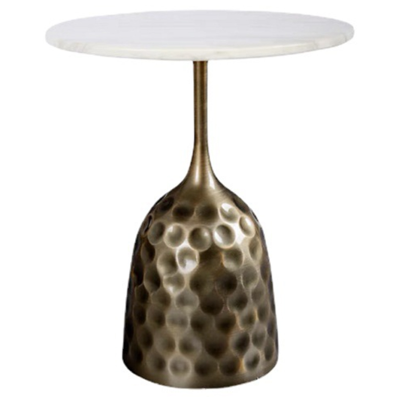 Приставной стол Cluster Surface Bronze White Stone Side Table Античная Бронза Белый Приставной стол Cluster Surface Bronze White Stone Side Table Античная Бронза Белый в Челябинске | Loft Concept