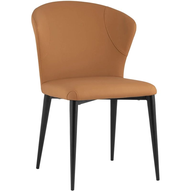 Стул Enigma Chair Оранжевая Экокожа Оранжевый Черный Стул Enigma Chair Оранжевая Экокожа Оранжевый Черный в Челябинске | Loft Concept
