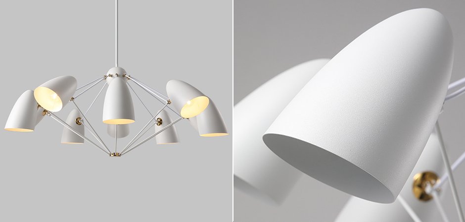 Люстра JLYLITE 10-Light Sputnik Chandelier White Люстра JLYLITE 10-Light Sputnik Chandelier White - Loft-Concept в Челябинске