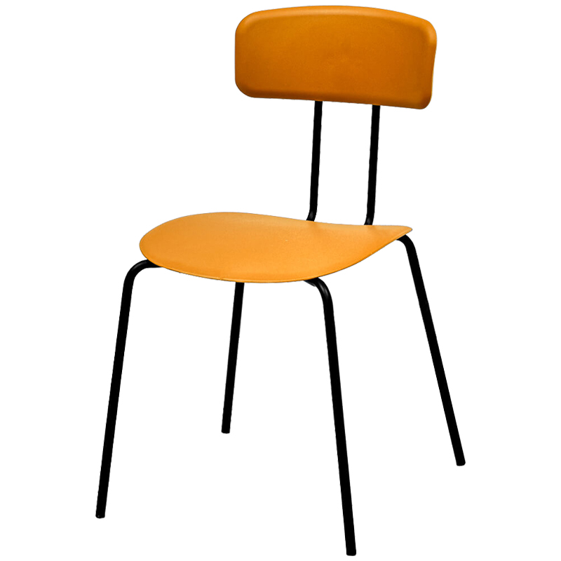 Стул Tyler Loft Stool Orange Оранжевый Черный Стул Tyler Loft Stool Orange Оранжевый Черный в Челябинске | Loft Concept