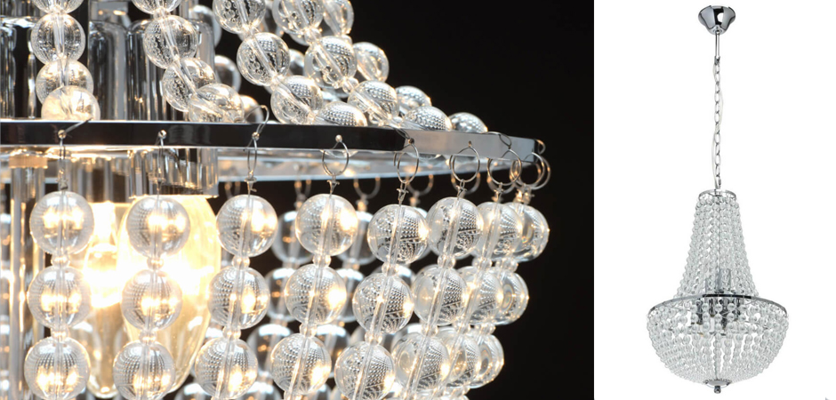 Люстра Virginia Clear Beads Chandelier chrome Люстра Virginia Clear Beads Chandelier chrome - Loft-Concept в Челябинске