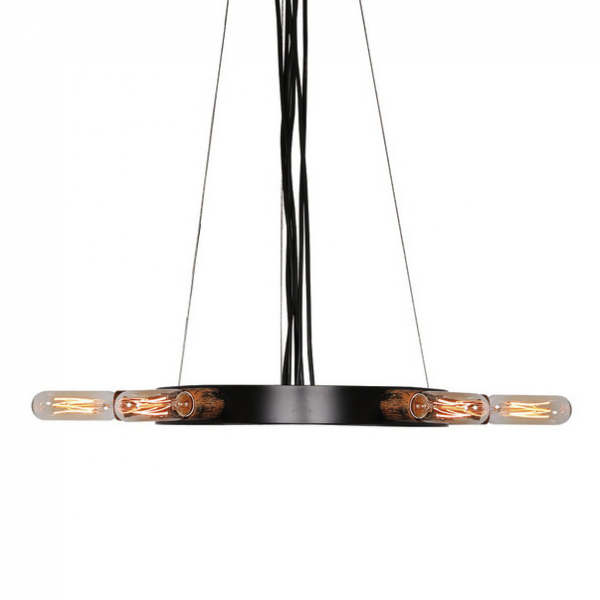 Люстра Loft Star Pendant 6 Ring Черный Люстра Loft Star Pendant 6 Ring Черный в Челябинске | Loft Concept