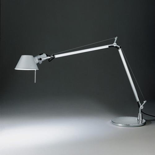 Настольная лампа Tolomeo Tavolo Nero Белый Хром в Челябинске | Loft Concept 