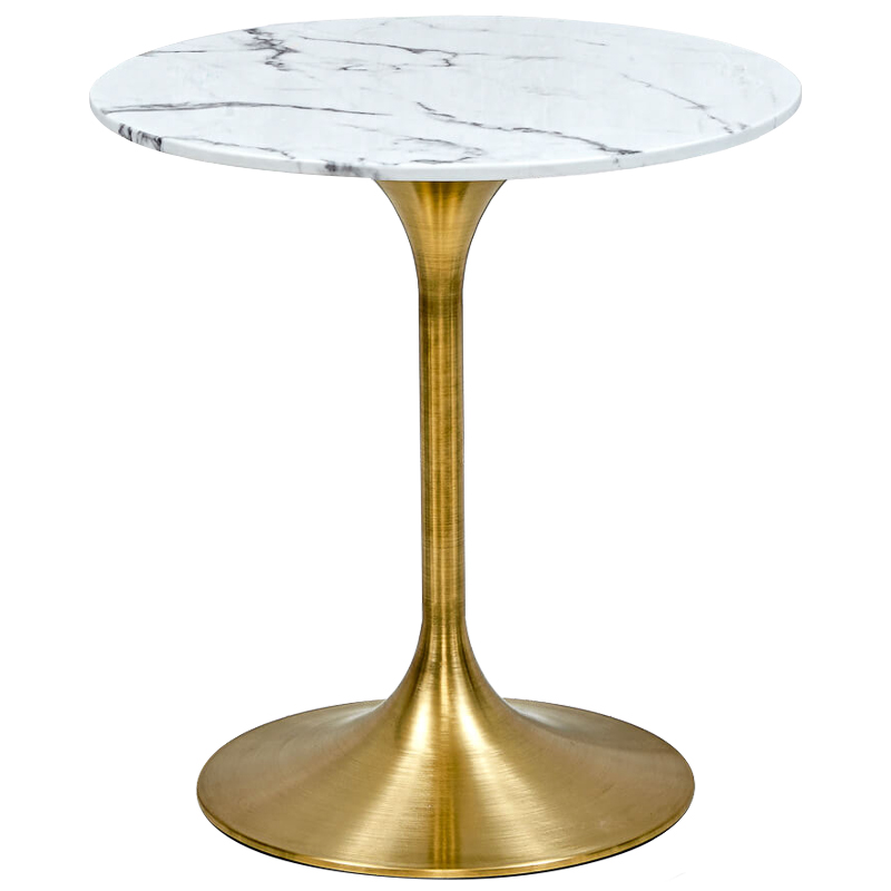 Обеденный стол Severino Dinner Table Глянцевое золото Белый Обеденный стол Severino Dinner Table Глянцевое золото Белый в Челябинске | Loft Concept