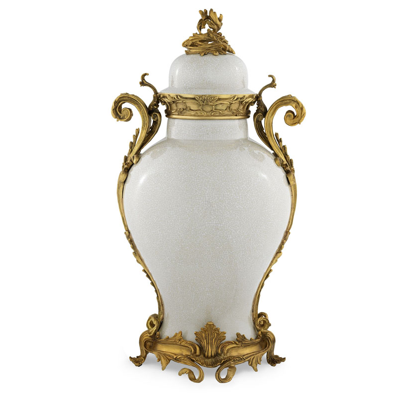 Ваза Eichholtz VASE ARMAND Кремовый Золотой Ваза Eichholtz VASE ARMAND Кремовый Золотой в Челябинске | Loft Concept