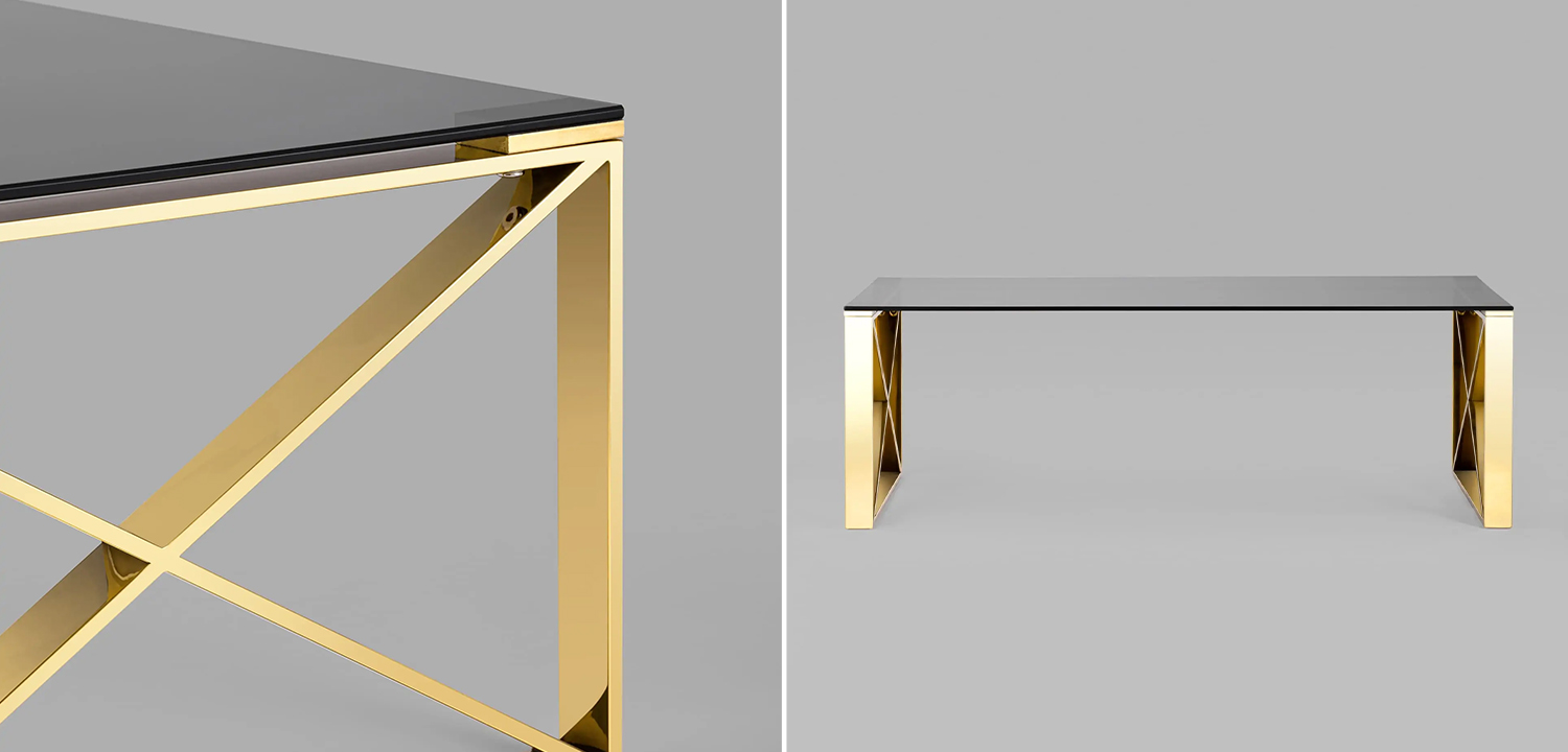 Столик кофейный Lannes Collection Gold - фото