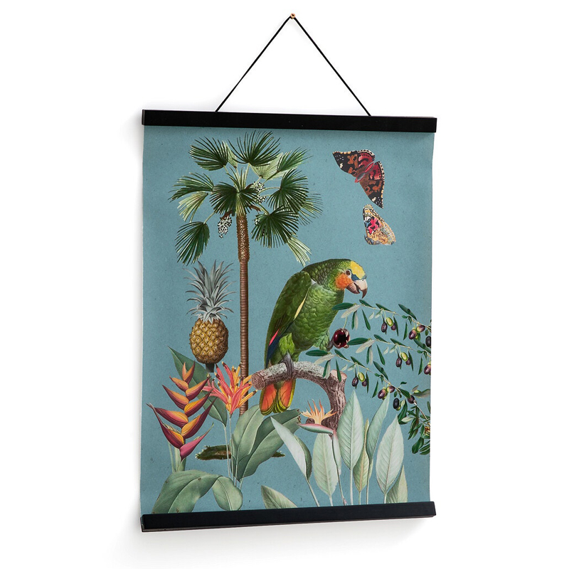 Постер Poster of Plants & Birds попугай Мульти Постер Poster of Plants & Birds попугай Мульти в Челябинске | Loft Concept