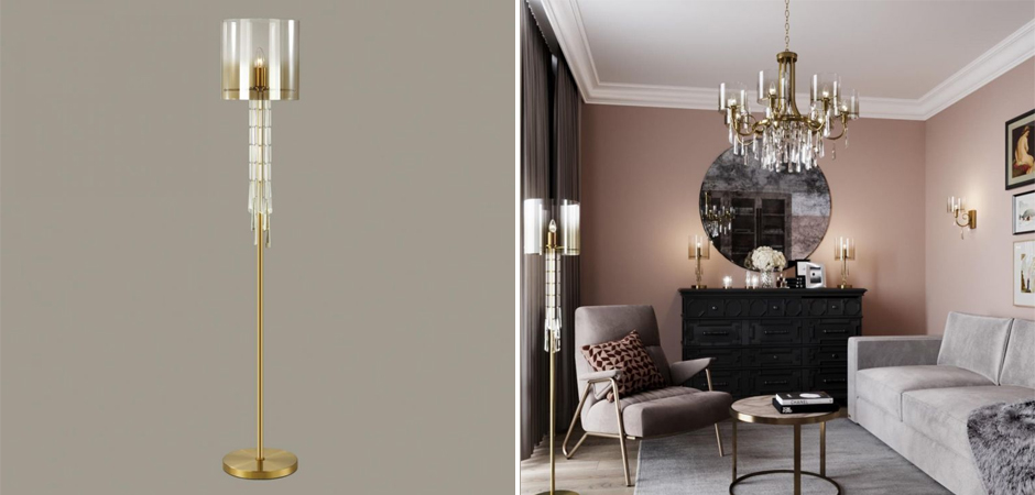 Торшер Glass World Bronze Торшер Glass World Bronze - Loft-Concept в Челябинске