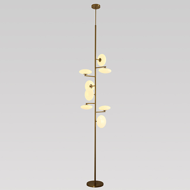Торшер Seris Floor Lamp Латунь Белое матовое стекло Торшер Seris Floor Lamp Латунь Белое матовое стекло в Челябинске | Loft Concept