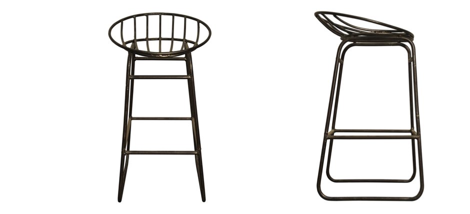 Барный стул Industrial Iron Grille Bar Stool Барный стул Industrial Iron Grille Bar Stool - Loft-Concept в Челябинске