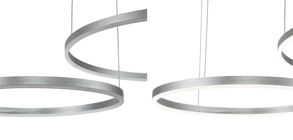 Подвесной светильник Neo Circles Double Silver Подвесной светильник Neo Circles Double Silver - Loft-Concept в Челябинске