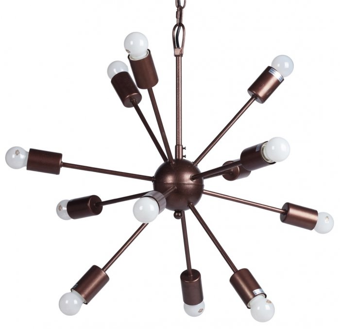 Люстра Loft Industrial Sputnik Chandelier 60 12 Коричневый Люстра Loft Industrial Sputnik Chandelier 60 12 Коричневый в Челябинске | Loft Concept