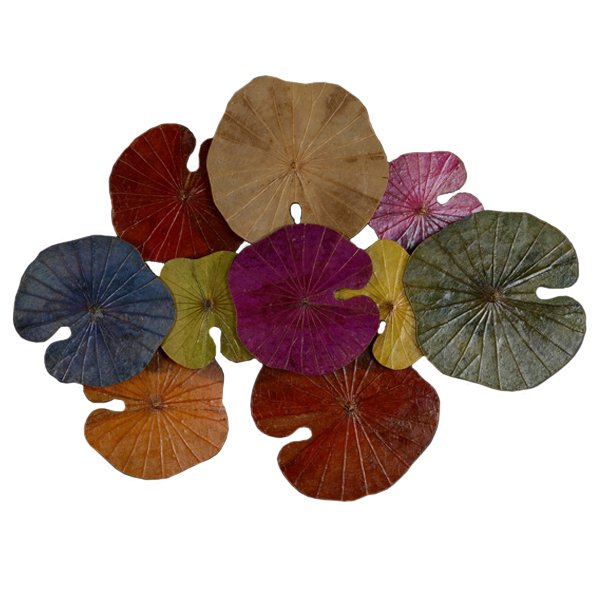 Арт-объект Disc wall art Lotus leaves II Мульти Арт-объект Disc wall art Lotus leaves II Мульти в Челябинске | Loft Concept