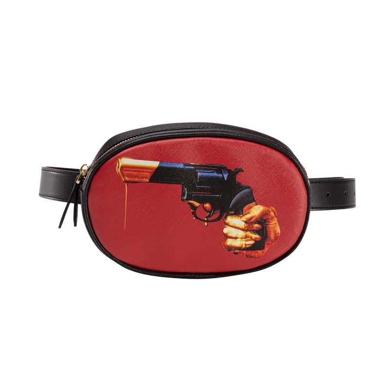 Поясная сумка Seletti Revolver Черный Красный Поясная сумка Seletti Revolver Черный Красный в Челябинске | Loft Concept
