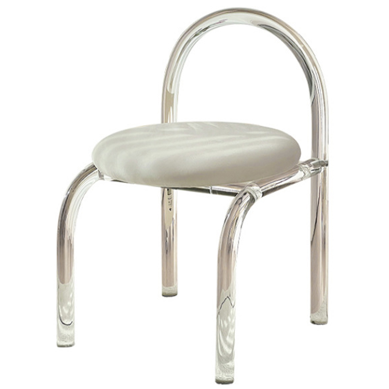 Дизайнерский Стул с ножками из прозрачного Акрила Princesa cristal Chair Прозрачный Белый Дизайнерский Стул с ножками из прозрачного Акрила Princesa cristal Chair Прозрачный Белый в Челябинске | Loft Concept