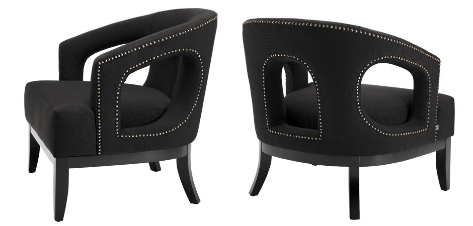 Кресло Eichholtz Chair Adam Black Кресло Eichholtz Chair Adam Black - Loft-Concept в Челябинске