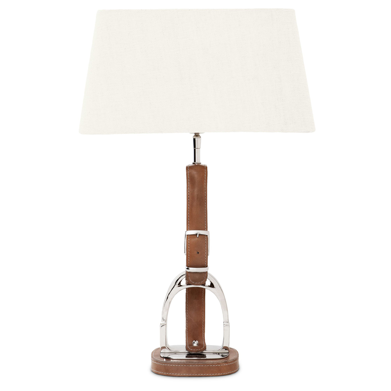 Настольная лампа Eichholtz Table Lamp Olympia Equestrian Никель Коричневый Кремовый Настольная лампа Eichholtz Table Lamp Olympia Equestrian Никель Коричневый Кремовый в Челябинске | Loft Concept