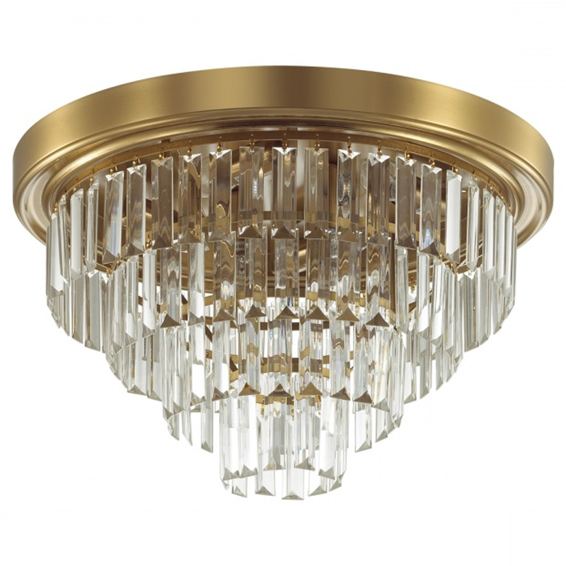 Хрустальная потолочная люстра Crystal Fountain Maxi Латунь Латунь Хрустальная потолочная люстра Crystal Fountain Maxi Латунь Латунь в Челябинске | Loft Concept
