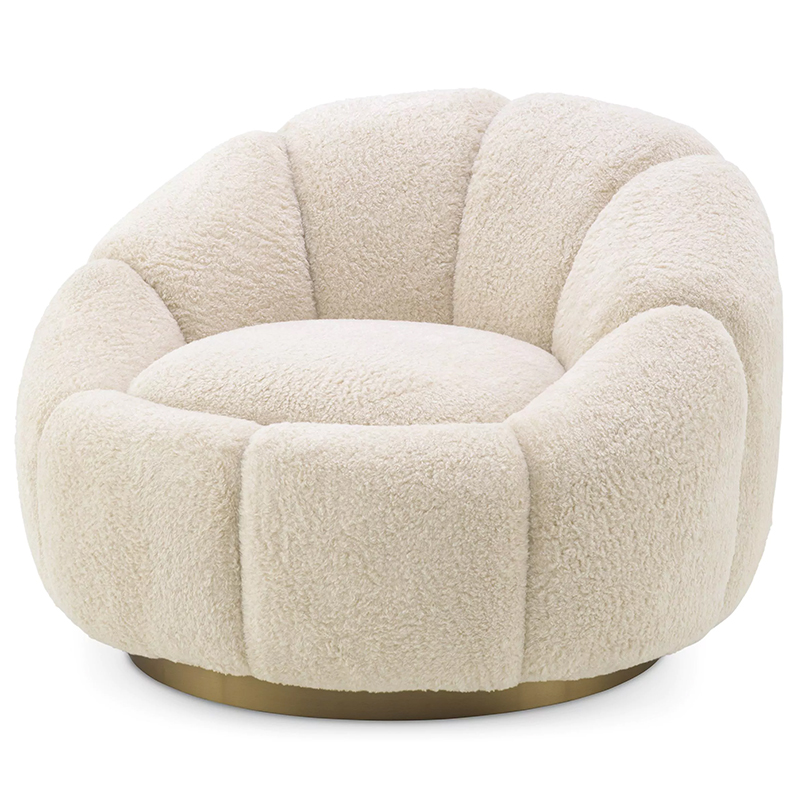 Кресло Eichholtz Swivel Chair Inger Brisbane Cream Кремовый Кресло Eichholtz Swivel Chair Inger Brisbane Cream Кремовый в Челябинске | Loft Concept