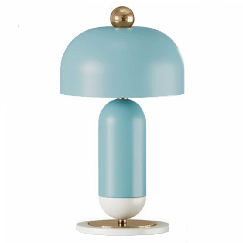 Meet Table lamp blue Голубой Латунь Meet Table lamp blue Голубой Латунь в Челябинске | Loft Concept