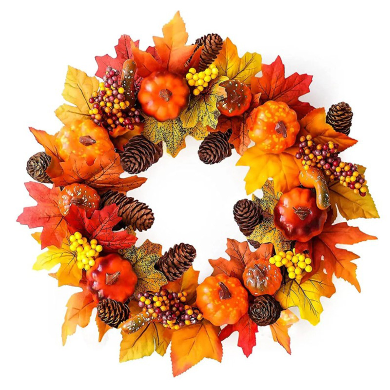 Аксессуар на стену Halloween Wreath II Оранжевый Коричневый Желтый Аксессуар на стену Halloween Wreath II Оранжевый Коричневый Желтый в Челябинске | Loft Concept