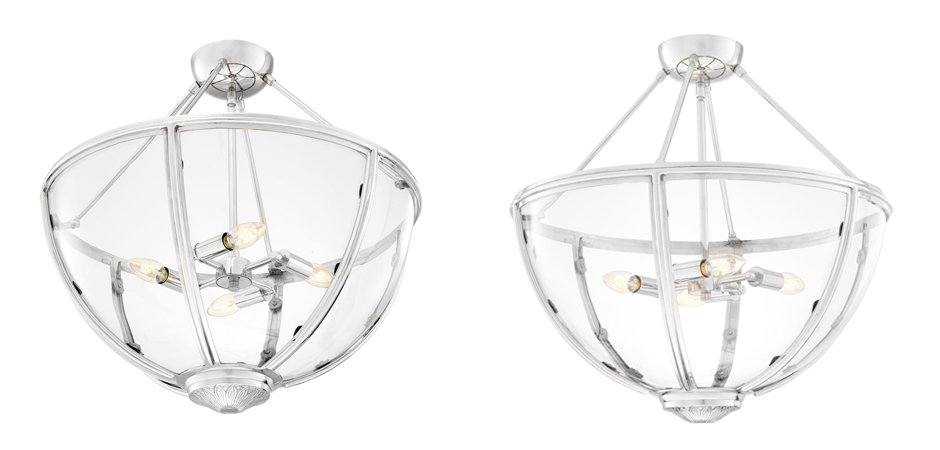 Потолочный светильник Eichholtz Ceiling Lamp Deveraux Nickel - Loft-Concept в Челябинске