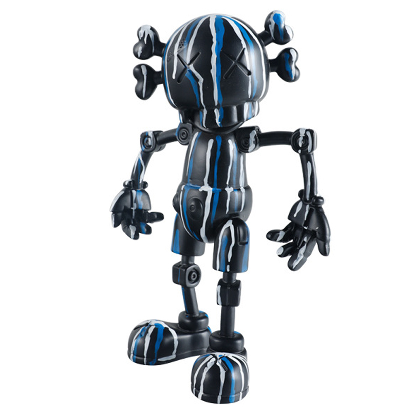 Статуэтка Cartoon Robot Черный Синий Белый Статуэтка Cartoon Robot Черный Синий Белый в Челябинске | Loft Concept