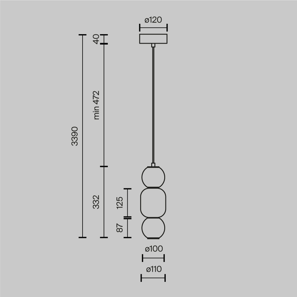 Подвесной светильник Trio outline Подвесной светильник Trio outline в Челябинске