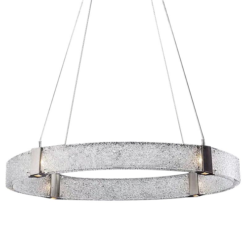 Люстра Parallel Oval LED Chandelier Никель Белый Люстра Parallel Oval LED Chandelier Никель Белый в Челябинске | Loft Concept