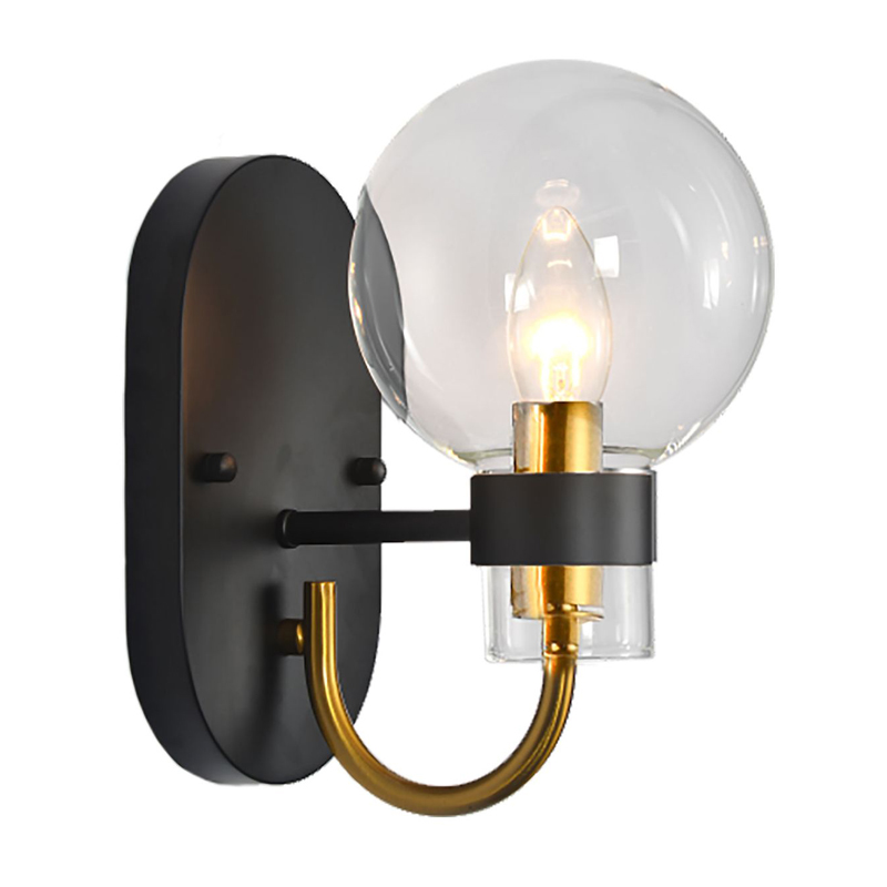 Бра Votrom Sconce black Черный Бронза Прозрачный (Transparent) Бра Votrom Sconce black Черный Бронза Прозрачный (Transparent) в Челябинске | Loft Concept