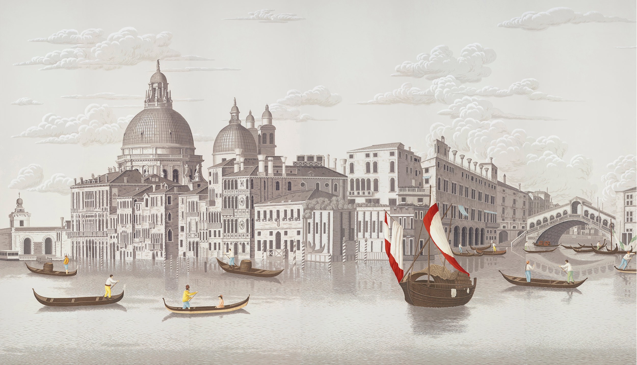 Обои ручная роспись Scenes of Venice Rialto on scenic paper Обои ручная роспись Scenes of Venice Rialto on scenic paper - постер Loft-Concept в Челябинске