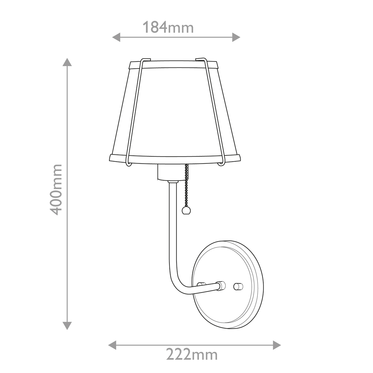 Бра с конусным плафоном и латунной фурнитурой с цепочкой для включения Hinkley в Челябинске