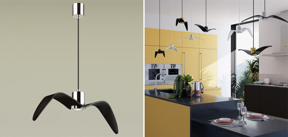 Подвесной светильник Seagull Chrome черный Подвесной светильник Seagull Chrome черный - Loft-Concept в Челябинске