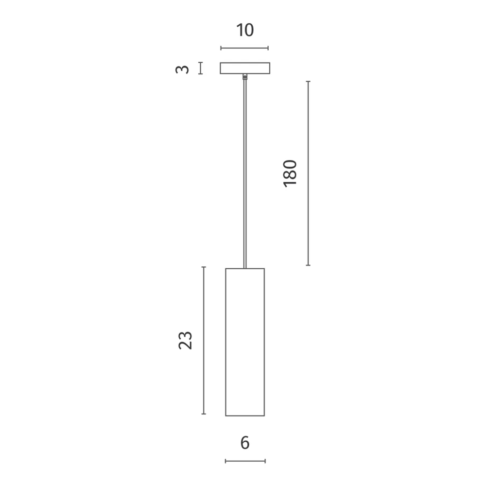 Подвесной светильник в форме цилиндра Douro Light серый бетон в Челябинске
