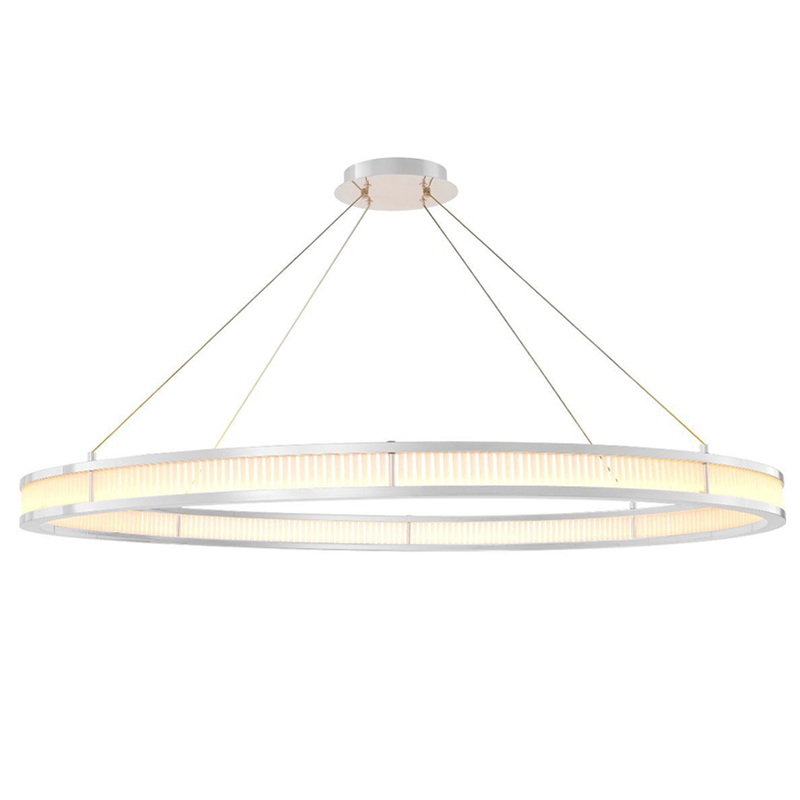 Люстра Eichholtz Chandelier Damien XL Nickel Никель Белое матовое стекло Люстра Eichholtz Chandelier Damien XL Nickel Никель Белое матовое стекло в Челябинске | Loft Concept