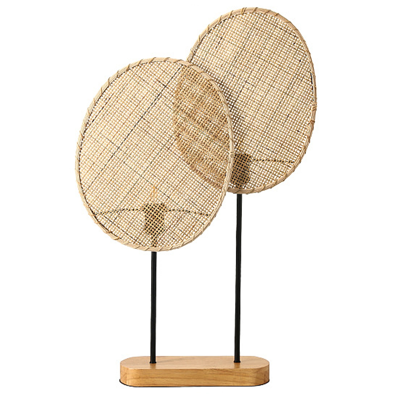 Настольная лампа Takibi Double Lamp Черный Древесина Настольная лампа Takibi Double Lamp Черный Древесина в Челябинске | Loft Concept