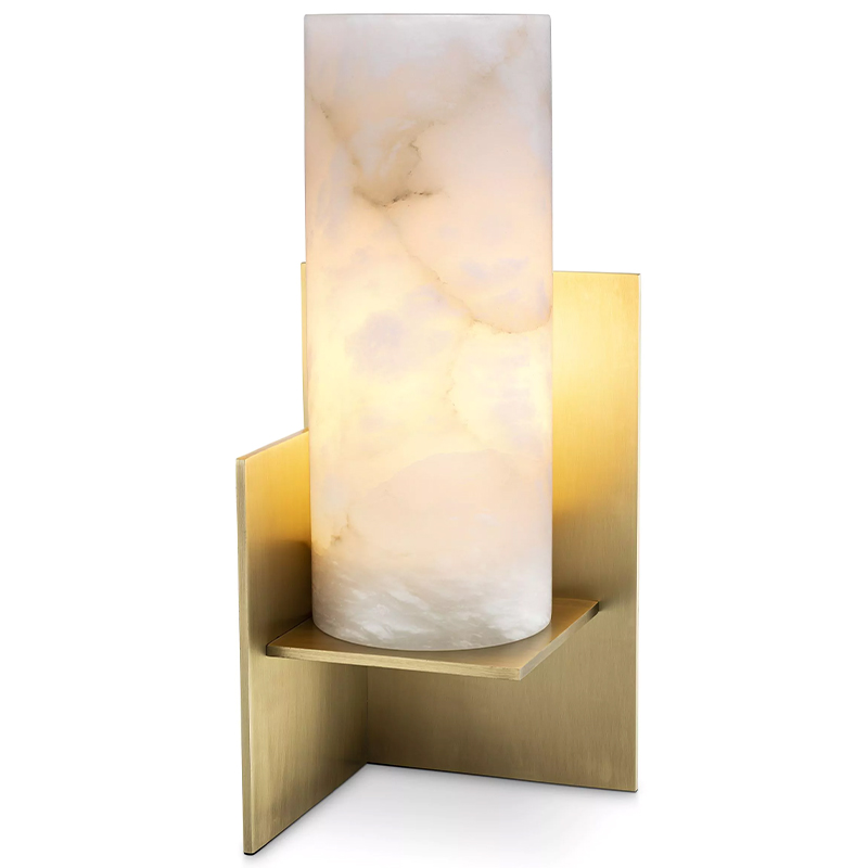 Настольная лампа Eichholtz Table Lamp Frisco Brass Молочный Латунь Настольная лампа Eichholtz Table Lamp Frisco Brass Молочный Латунь в Челябинске | Loft Concept